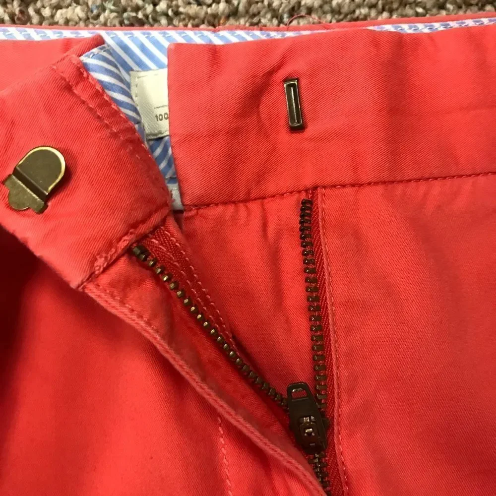 J Crew melon colored chino shorts.  Size 6